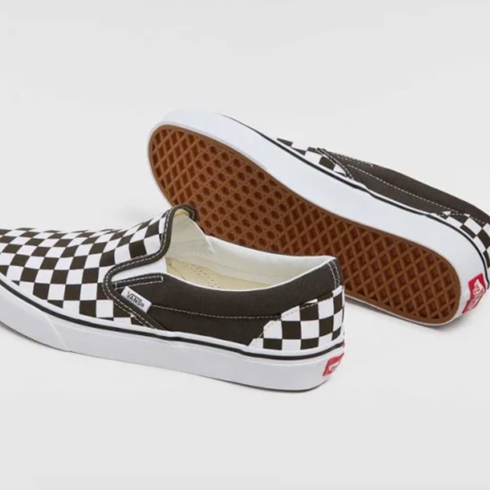 Vans Slip-On Black and White Checkerboard Sneakers